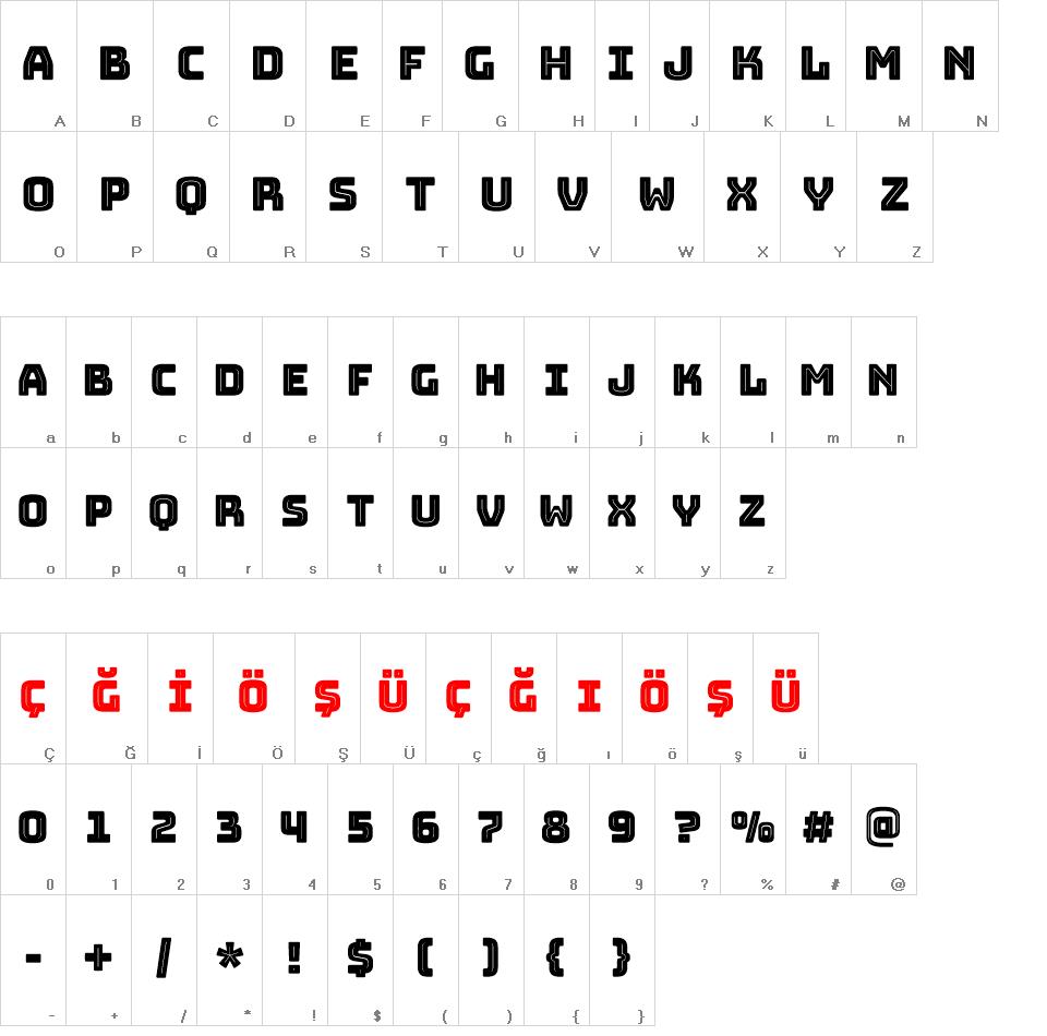 Bungee Inline font