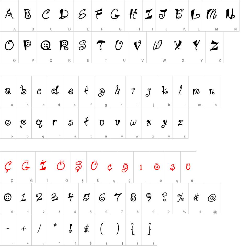 DÜĞME font