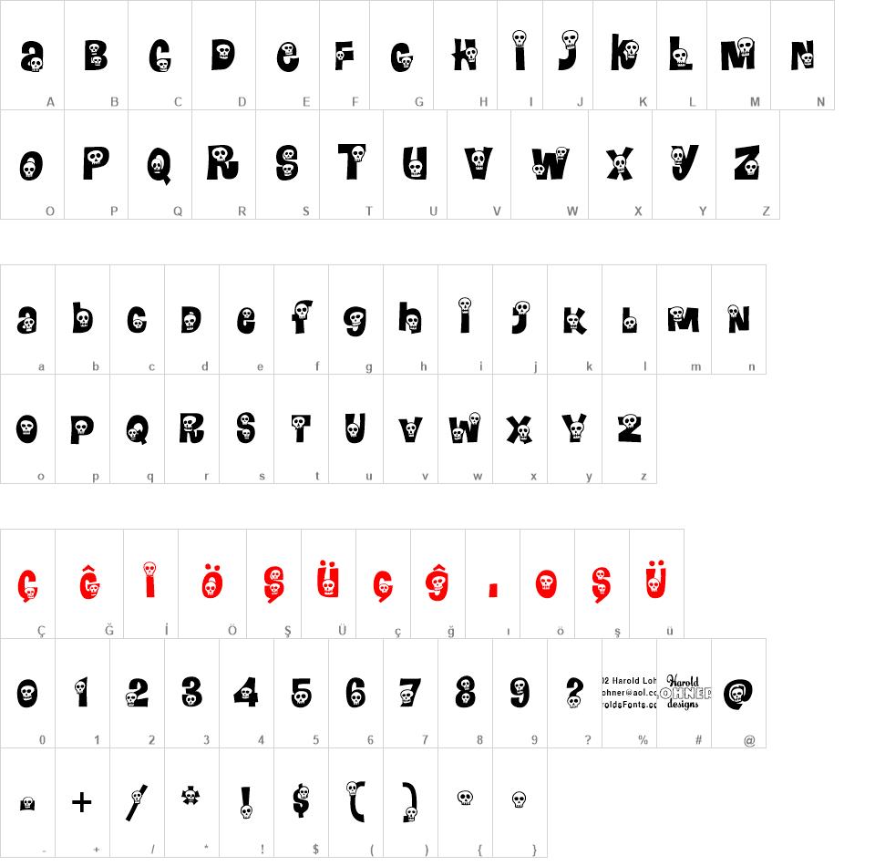 Calaveras font