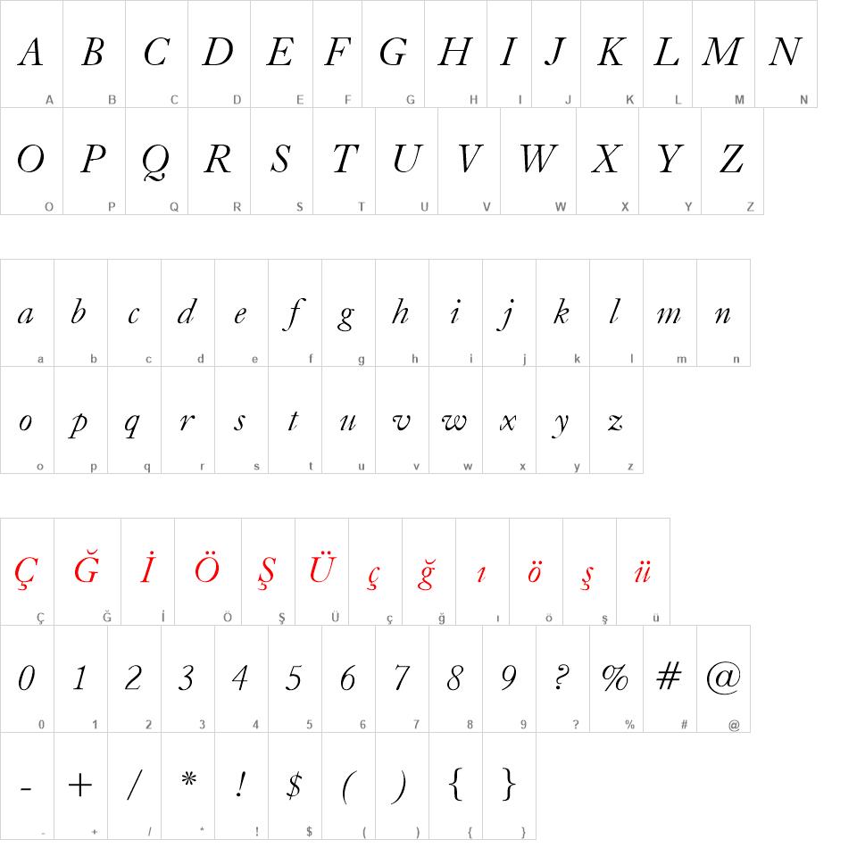 CaslonOldFace BT font