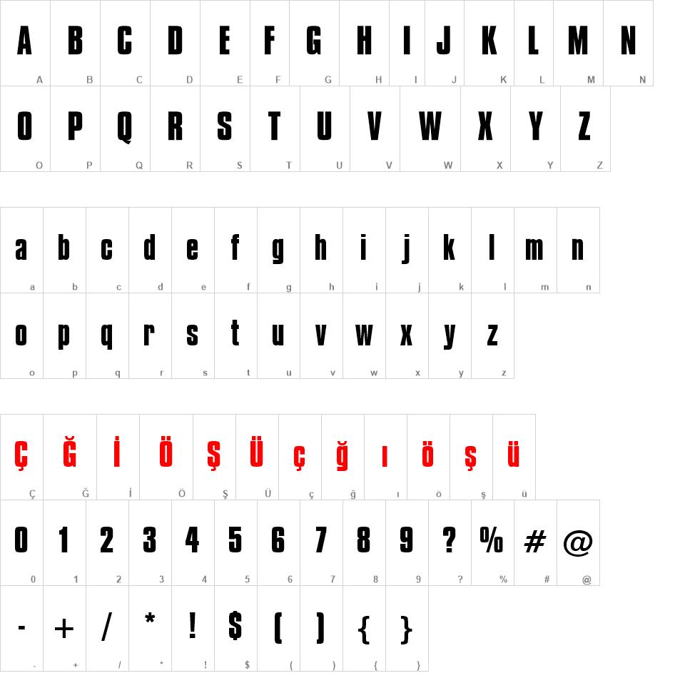 Compacta Bd BT font
