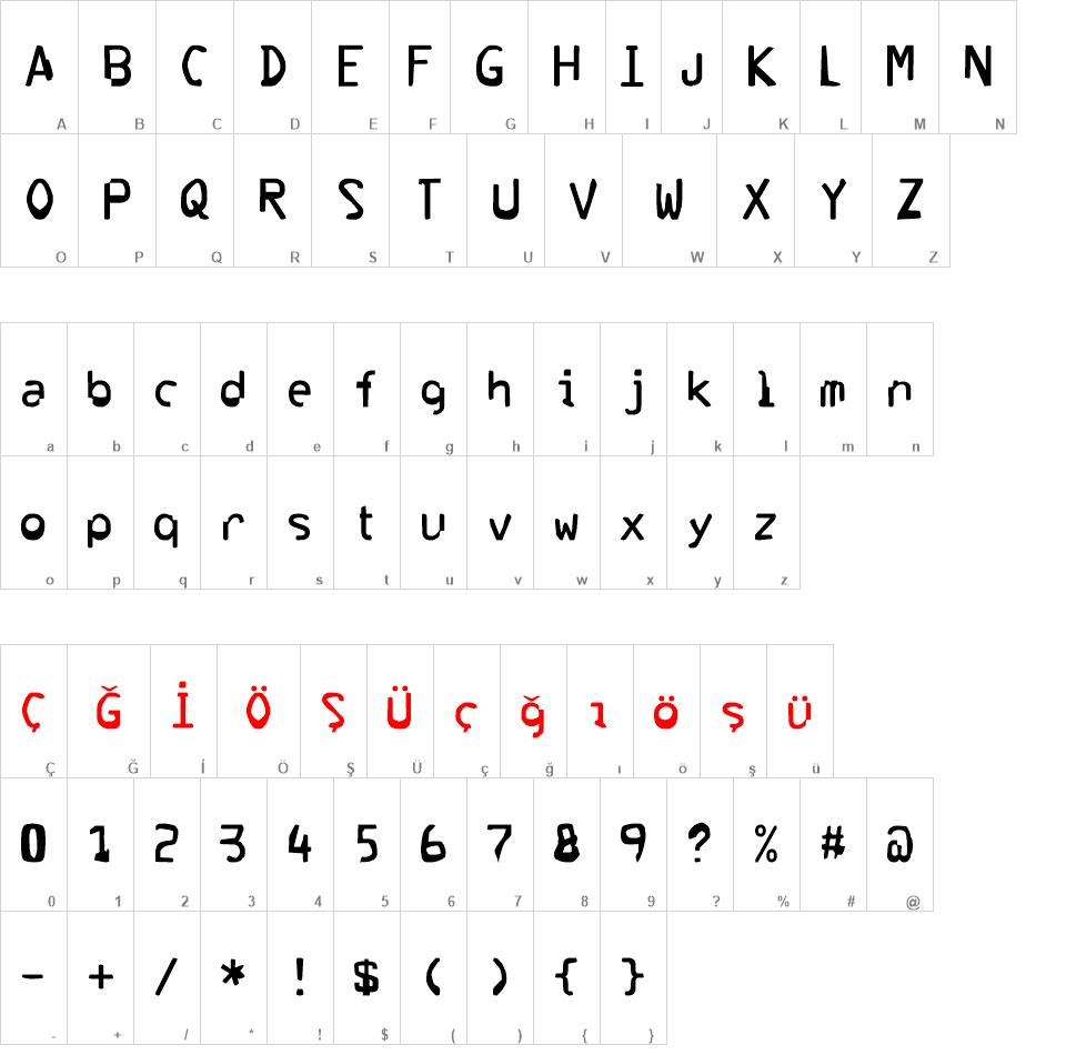 Corrupter font