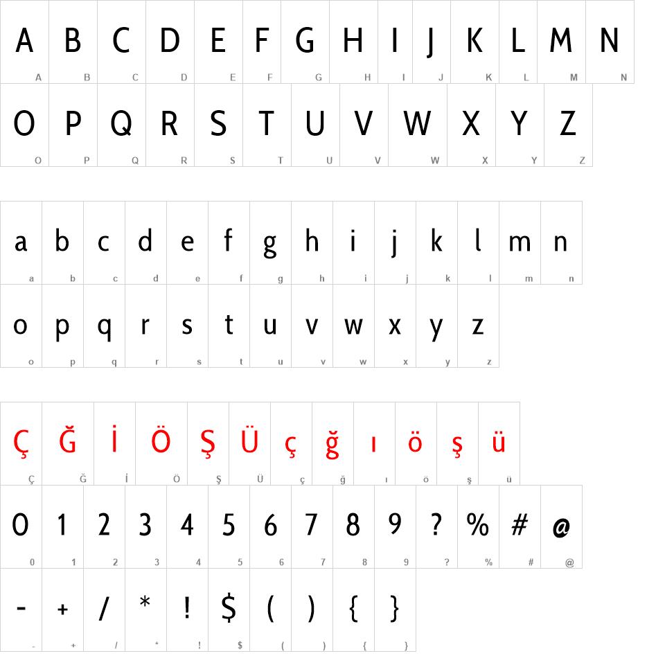 Cabin Condensed font