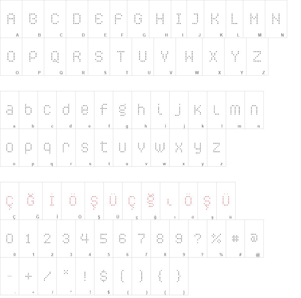 Caliper font
