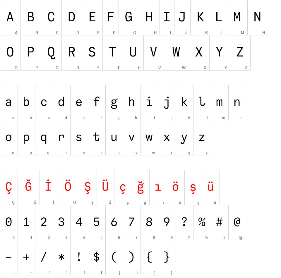 Calling Code font