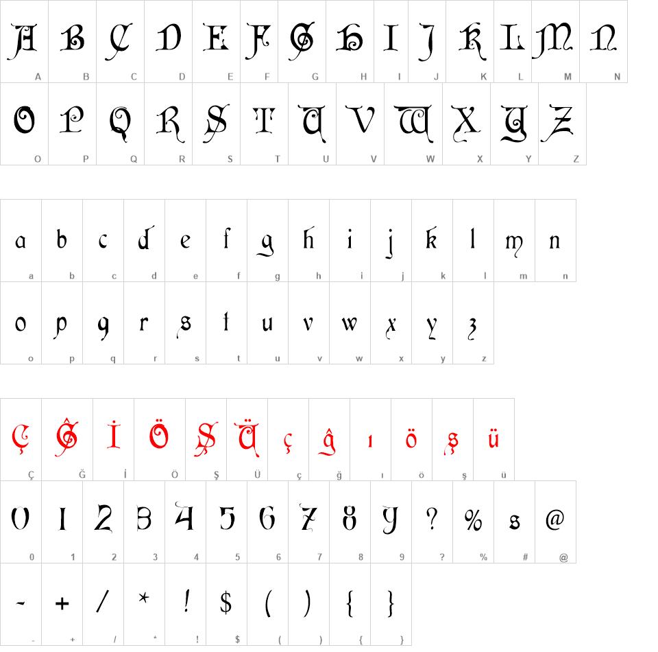 Cardinal Alternate font