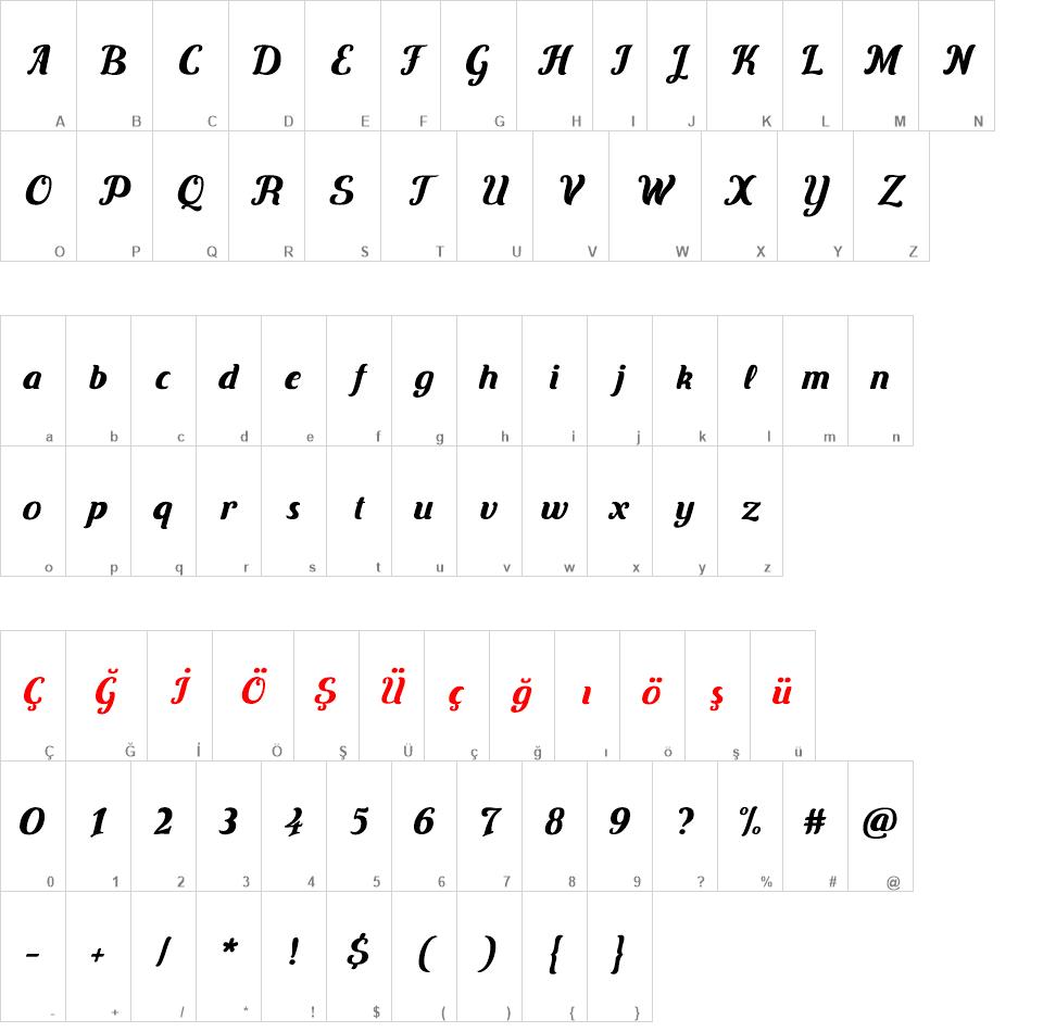 Carten font