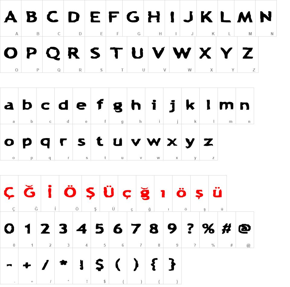 Chunk-a-Chip font