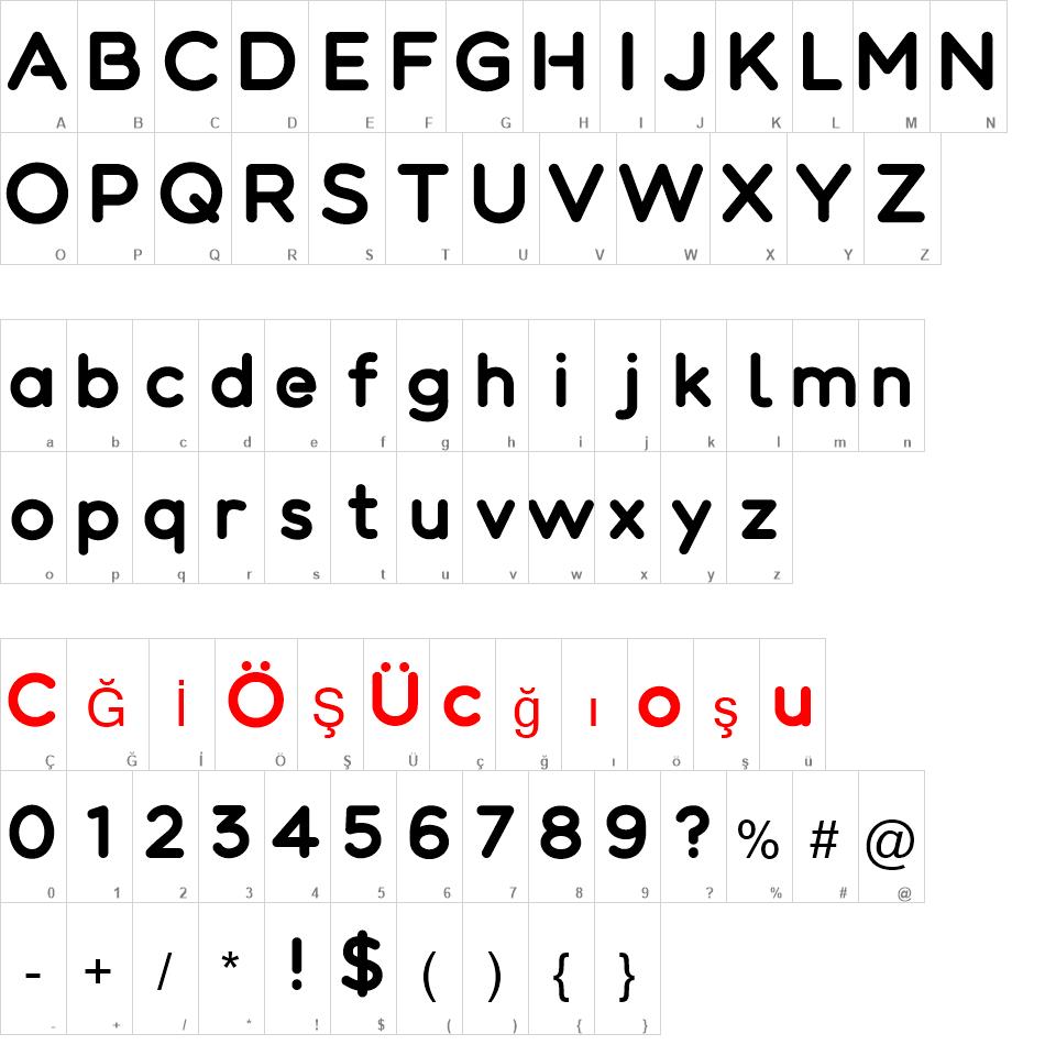 Colortube font