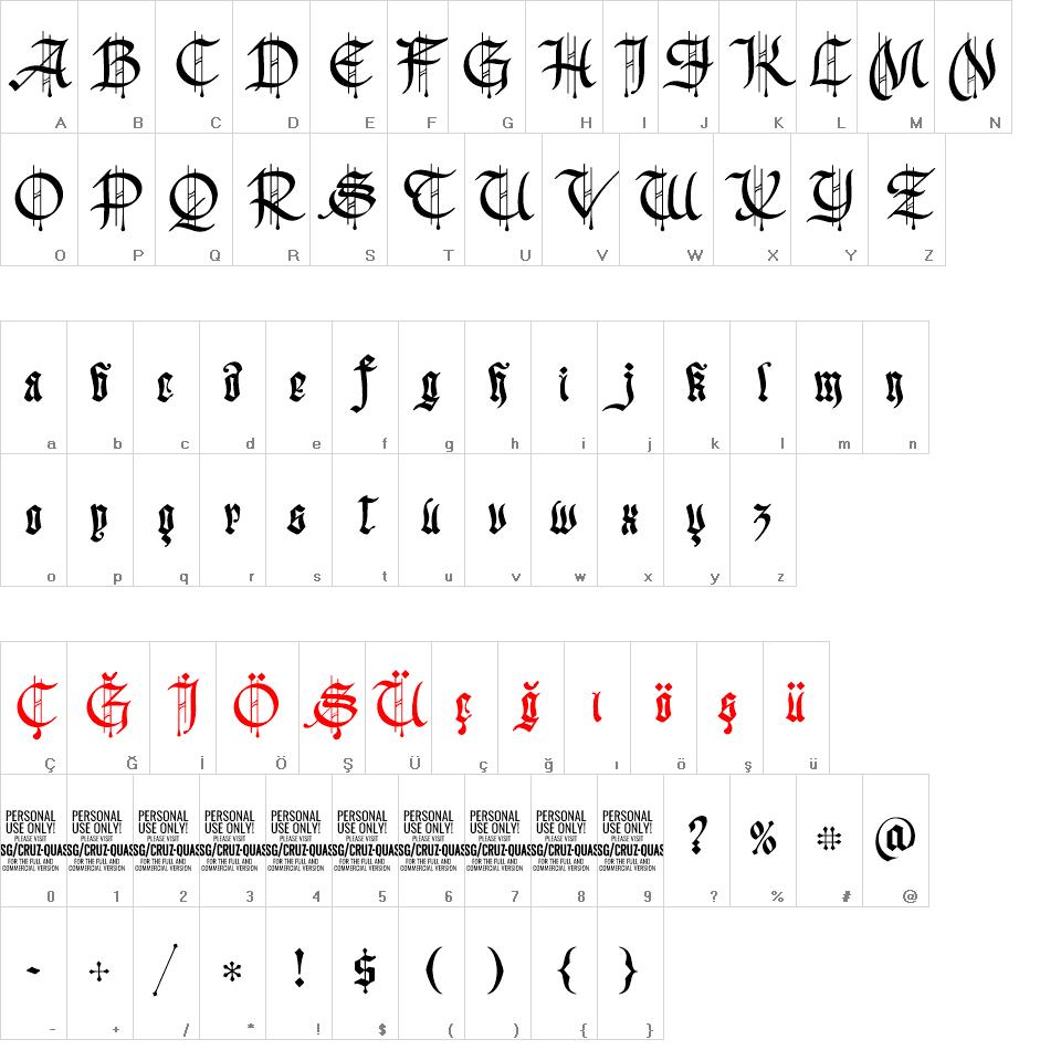 Cruz Quaste font