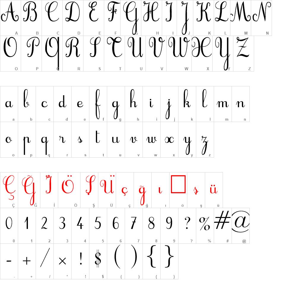 Cursif font