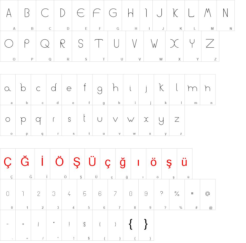 Curvy font