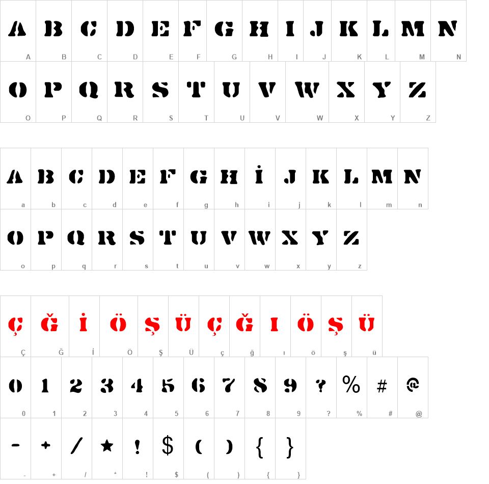 DirtyBakersDozen font