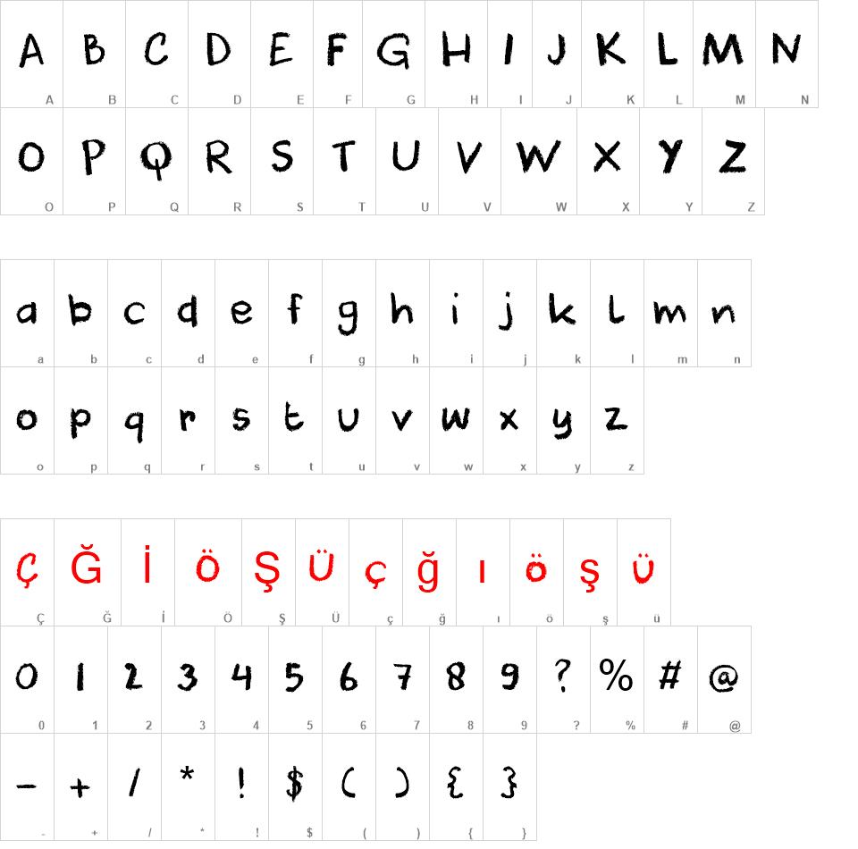 DK Cool Crayon font