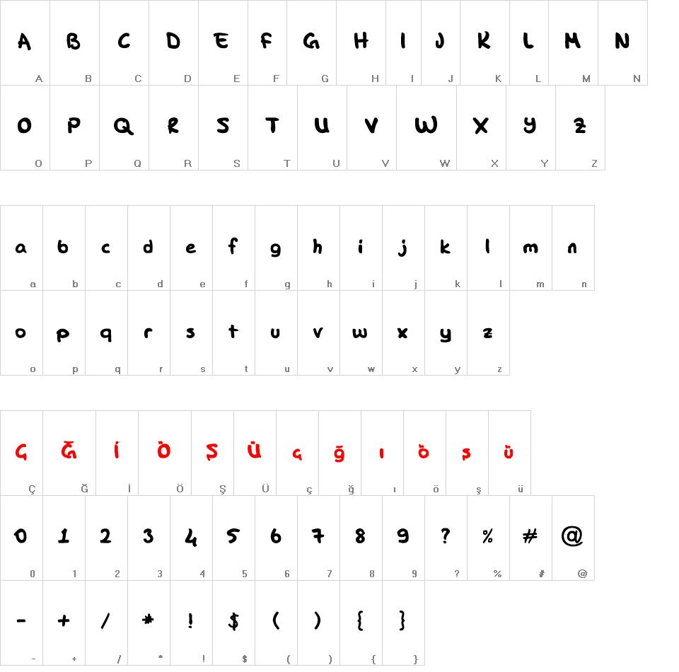 DK Hand font