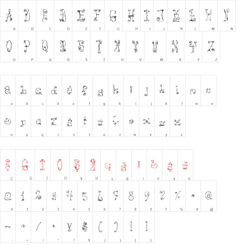 Danzin font