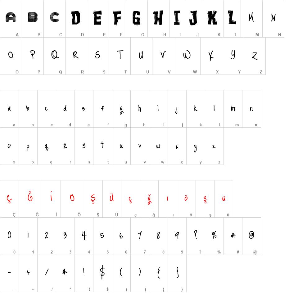 Demonstration Font font