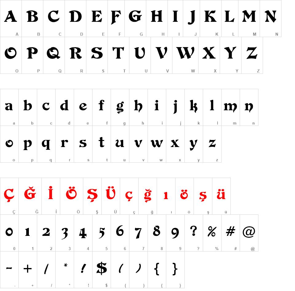 Duvall TR font