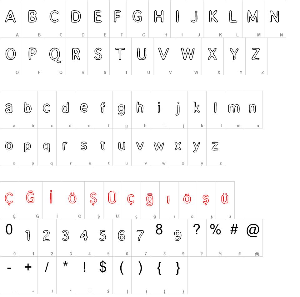 Enemafont font