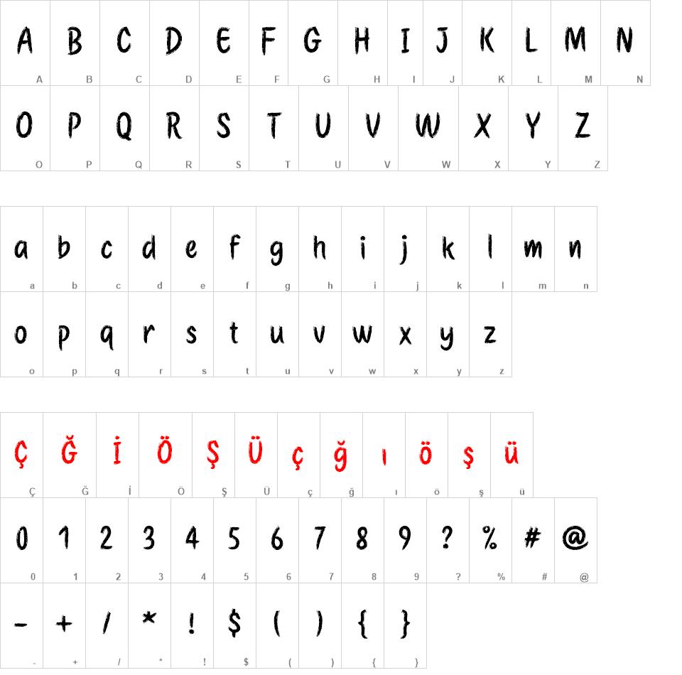 Etchas font