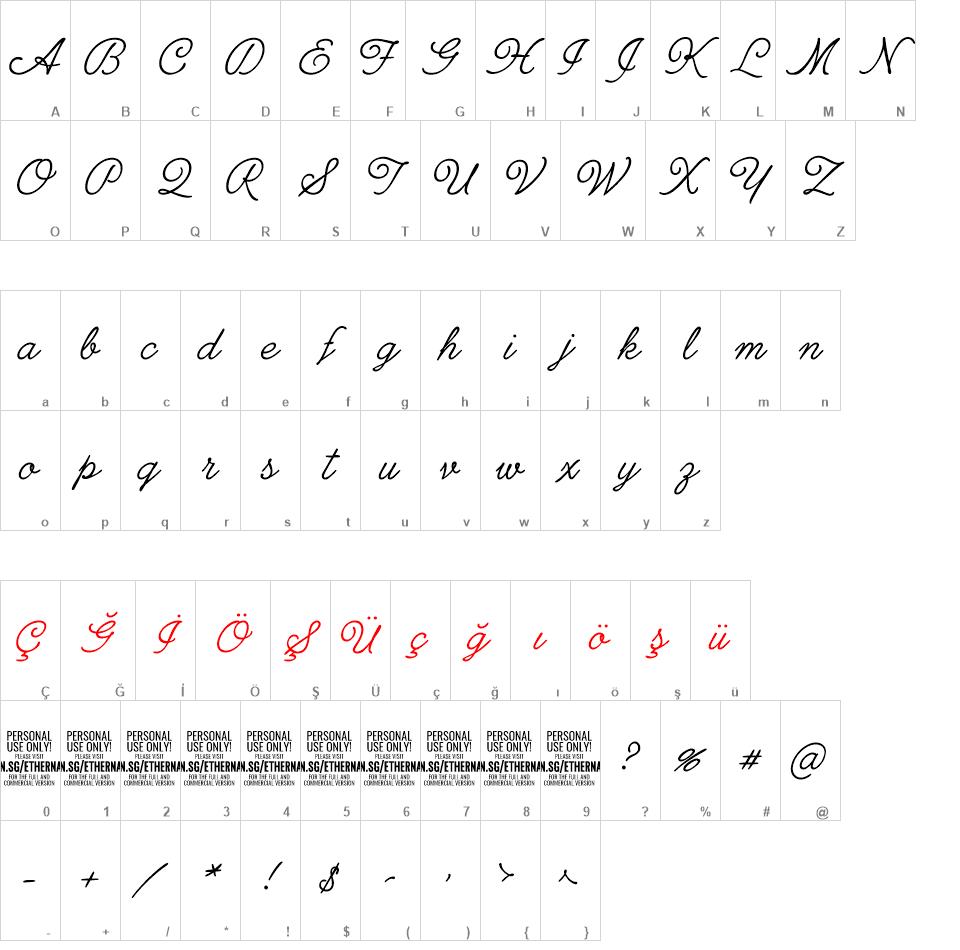 Ethernal font