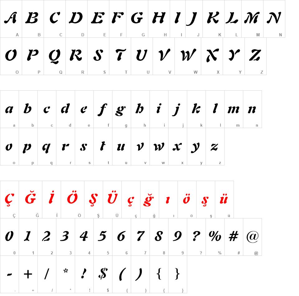 Freefrm721 Blk BT font