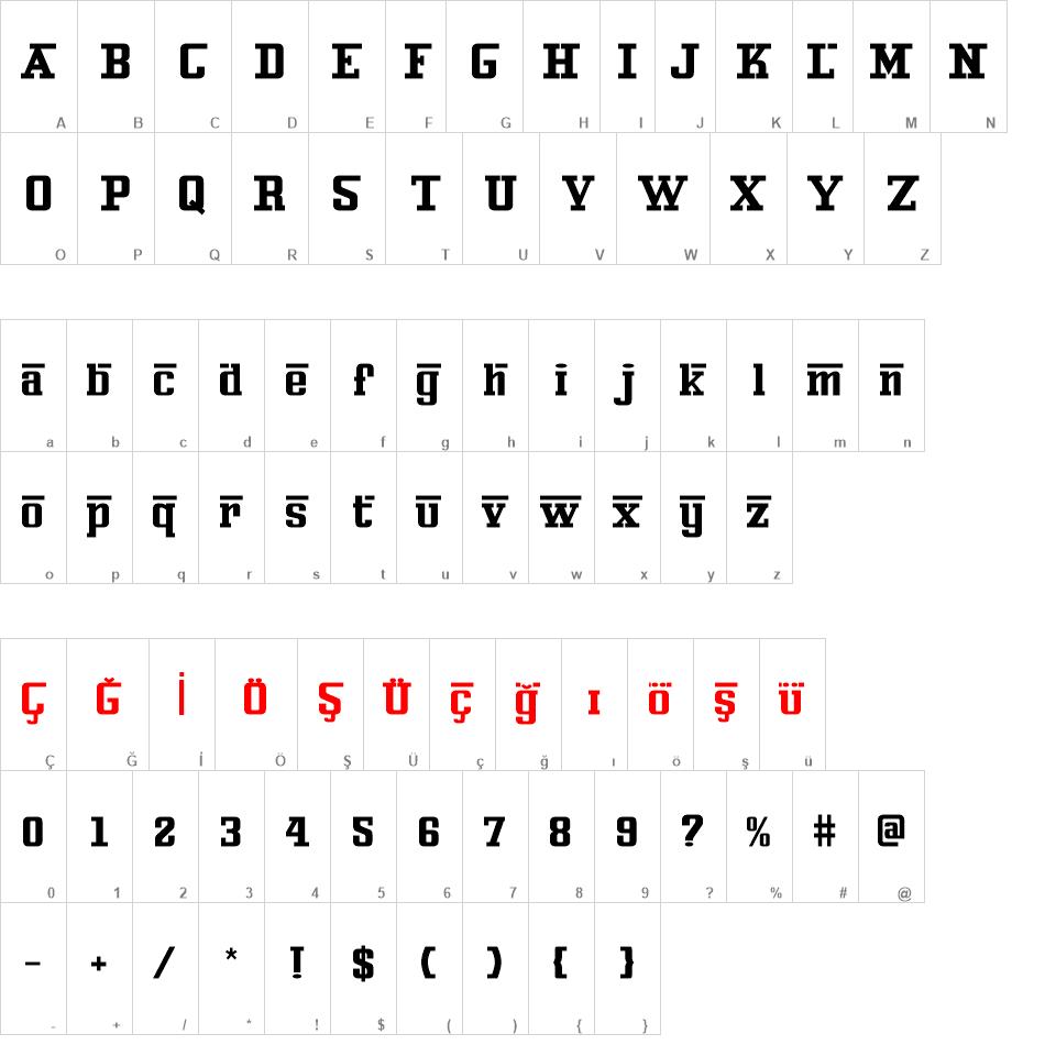 Ferro Rosso font