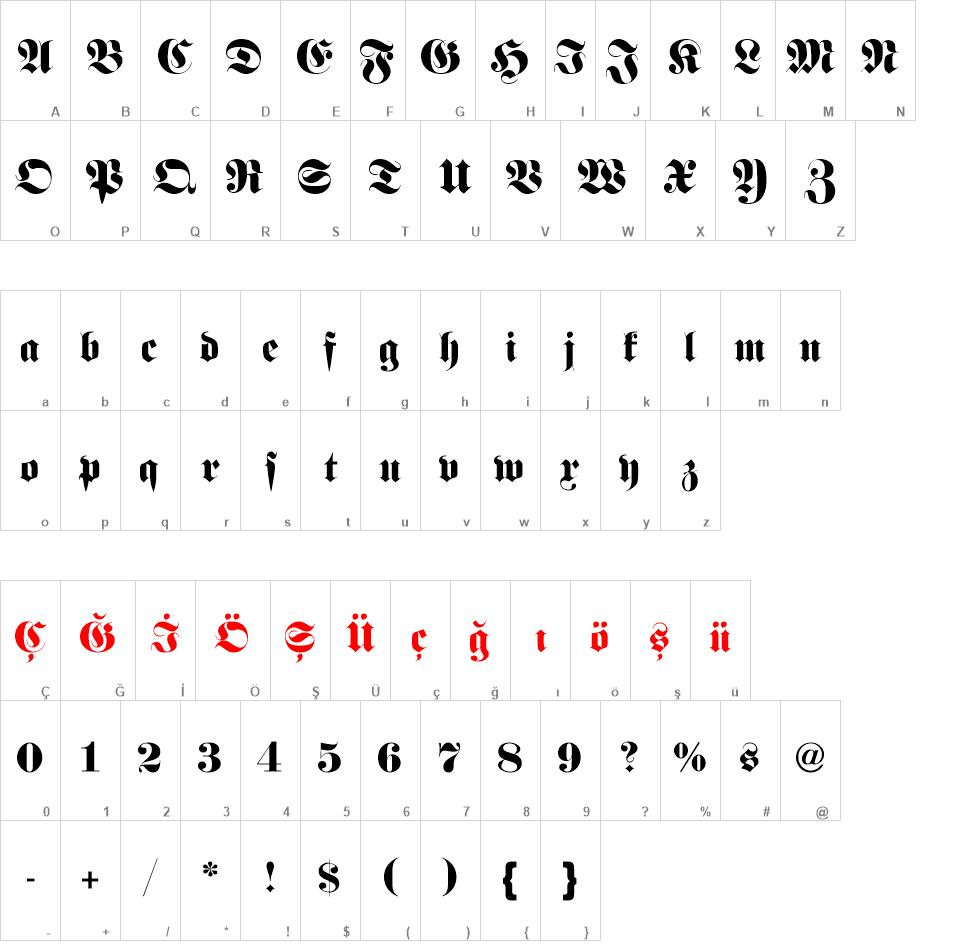 FetteFraD font