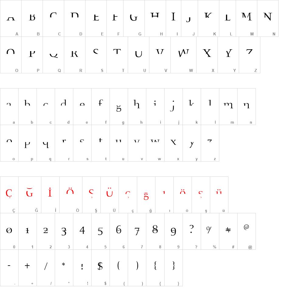 Fragmenta font