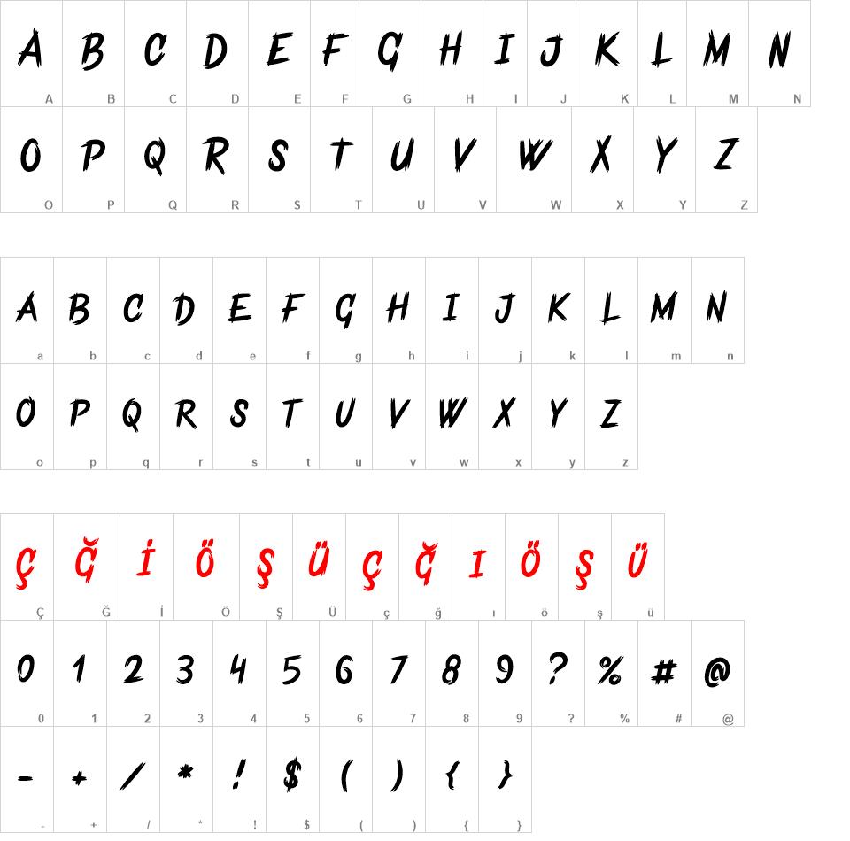 Frankentype font