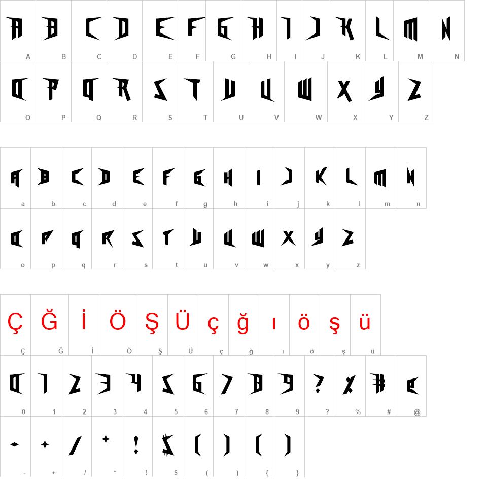 Freestyling Centipede font