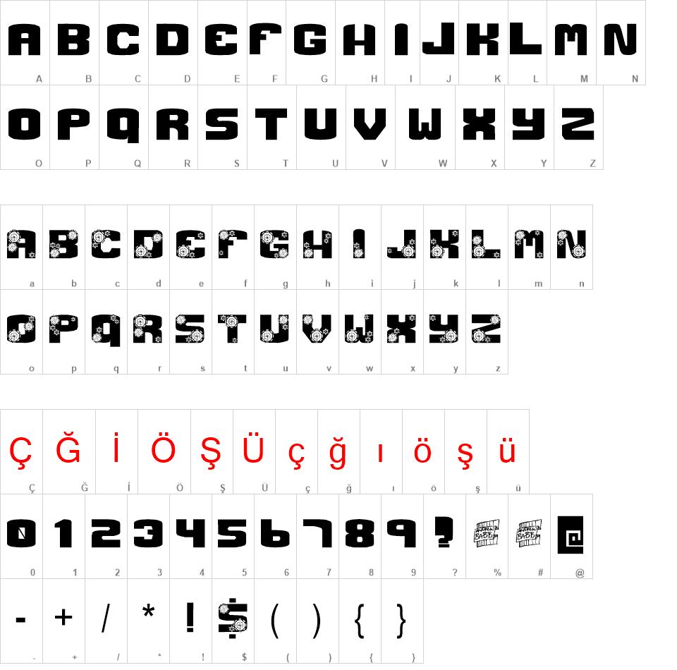 GCRANK font
