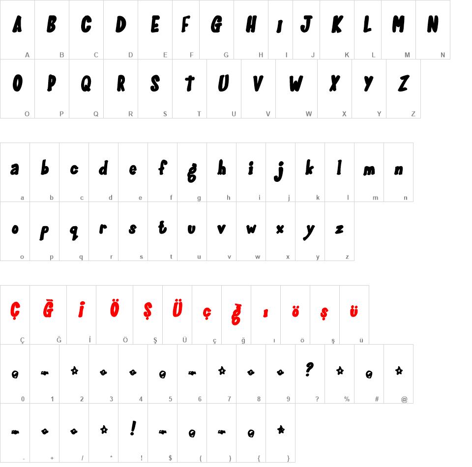 GlooGun font