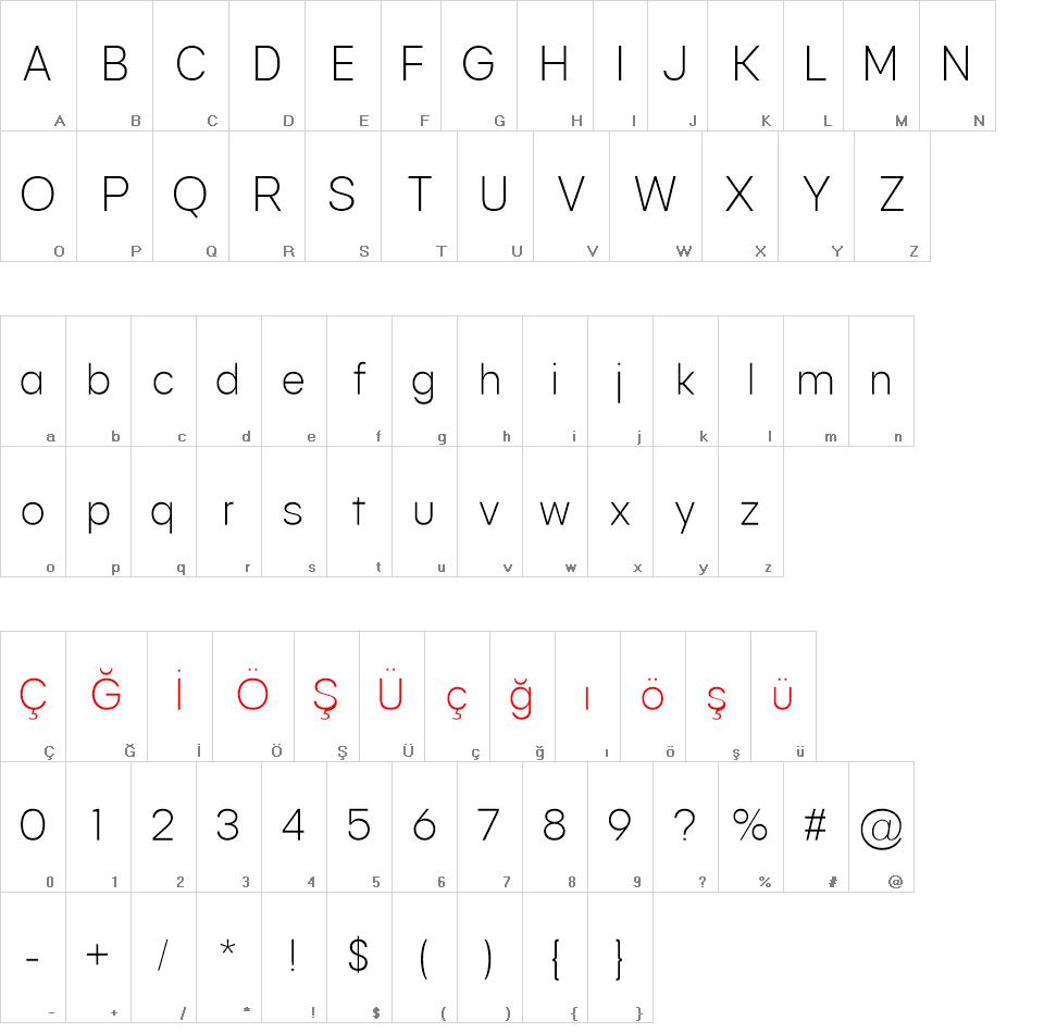 Genera  font