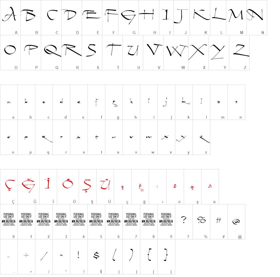 Geza Script font