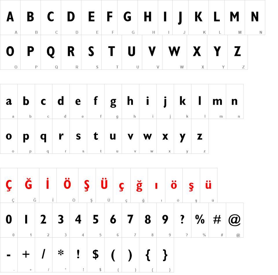 GillSansBoldCondensed font