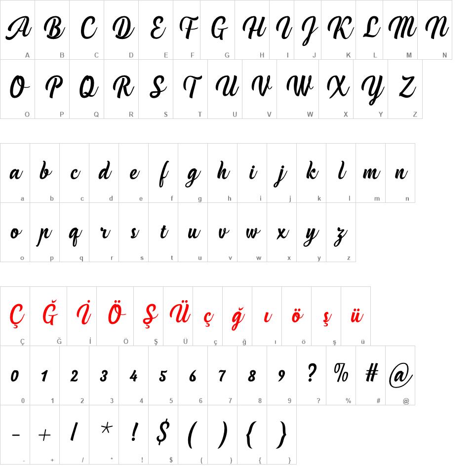 Handycheera font