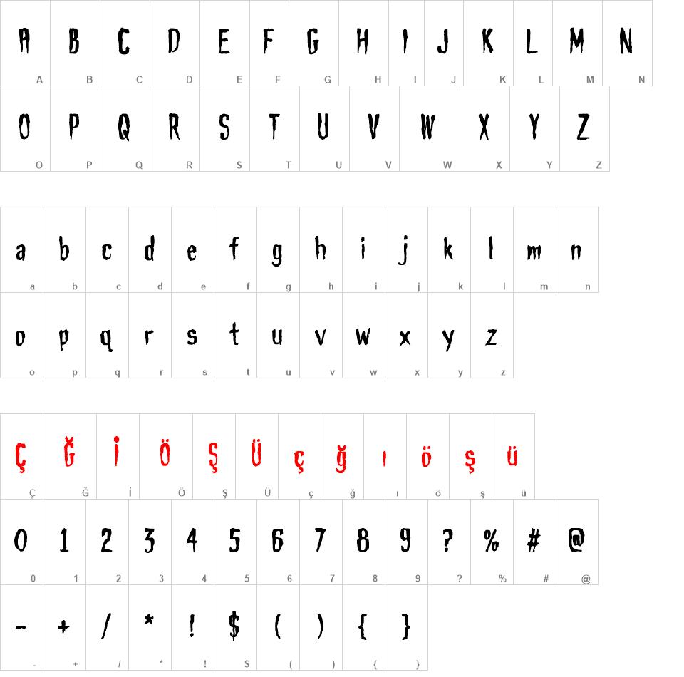 Haunt AOE font