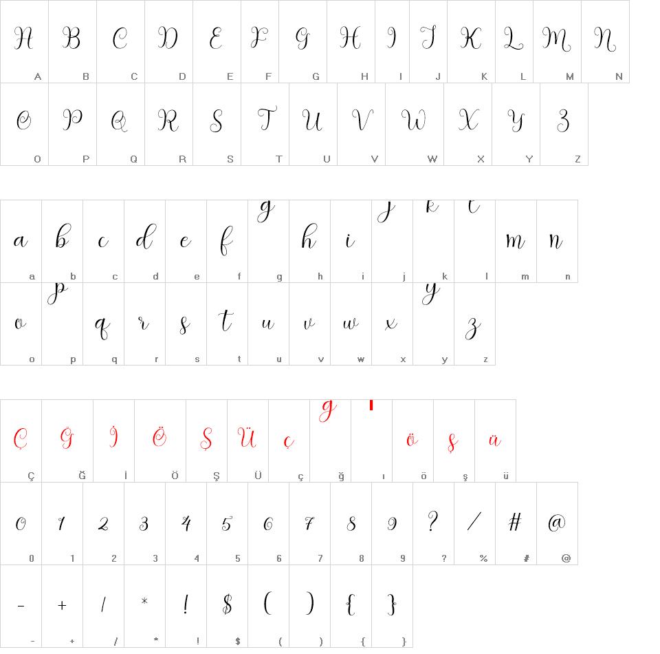 Hedaga font