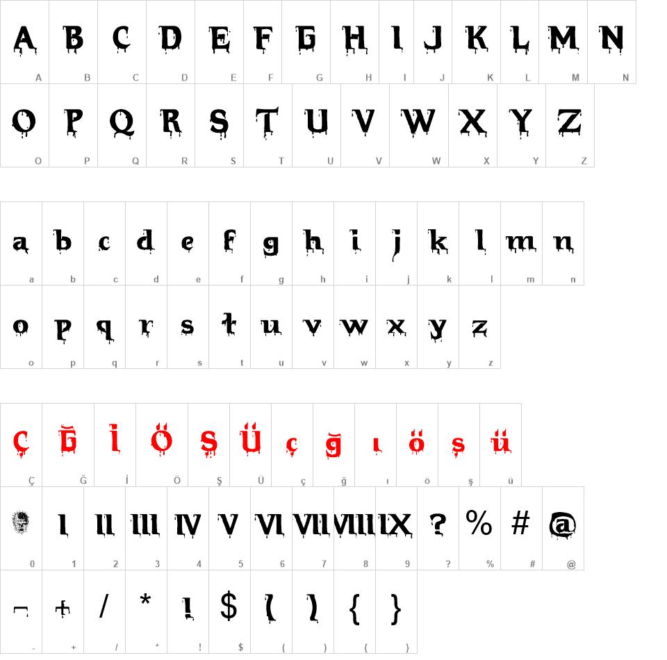 Hellraiser Bloody font