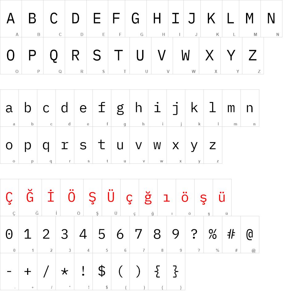 IBM Plex Mono Font font