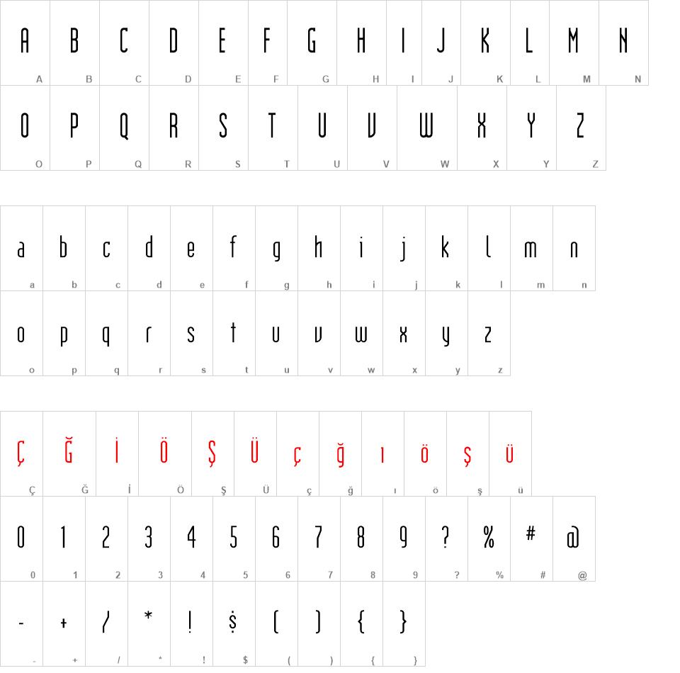 Institution font