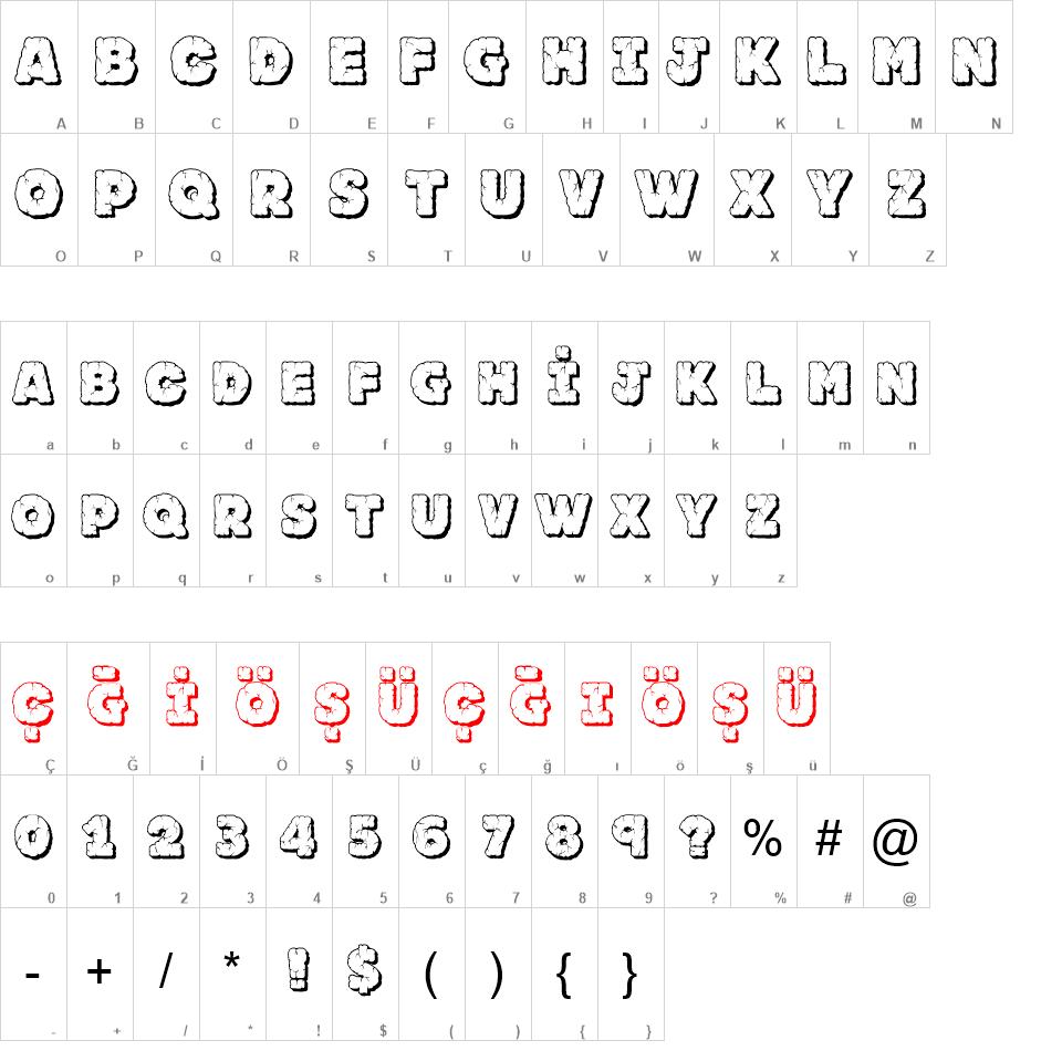 JFRockOutcrop font