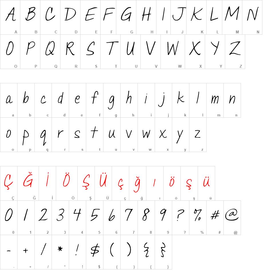 Janda Quick Note Font font