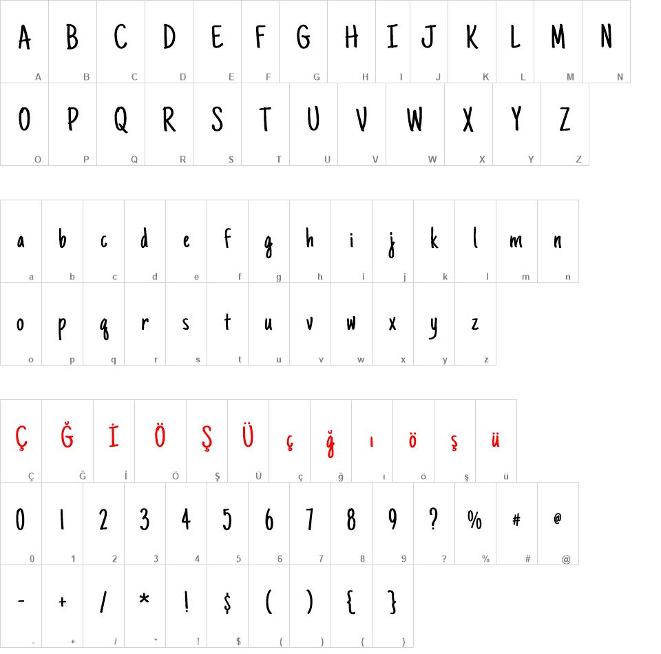 Just Another Hand Font font