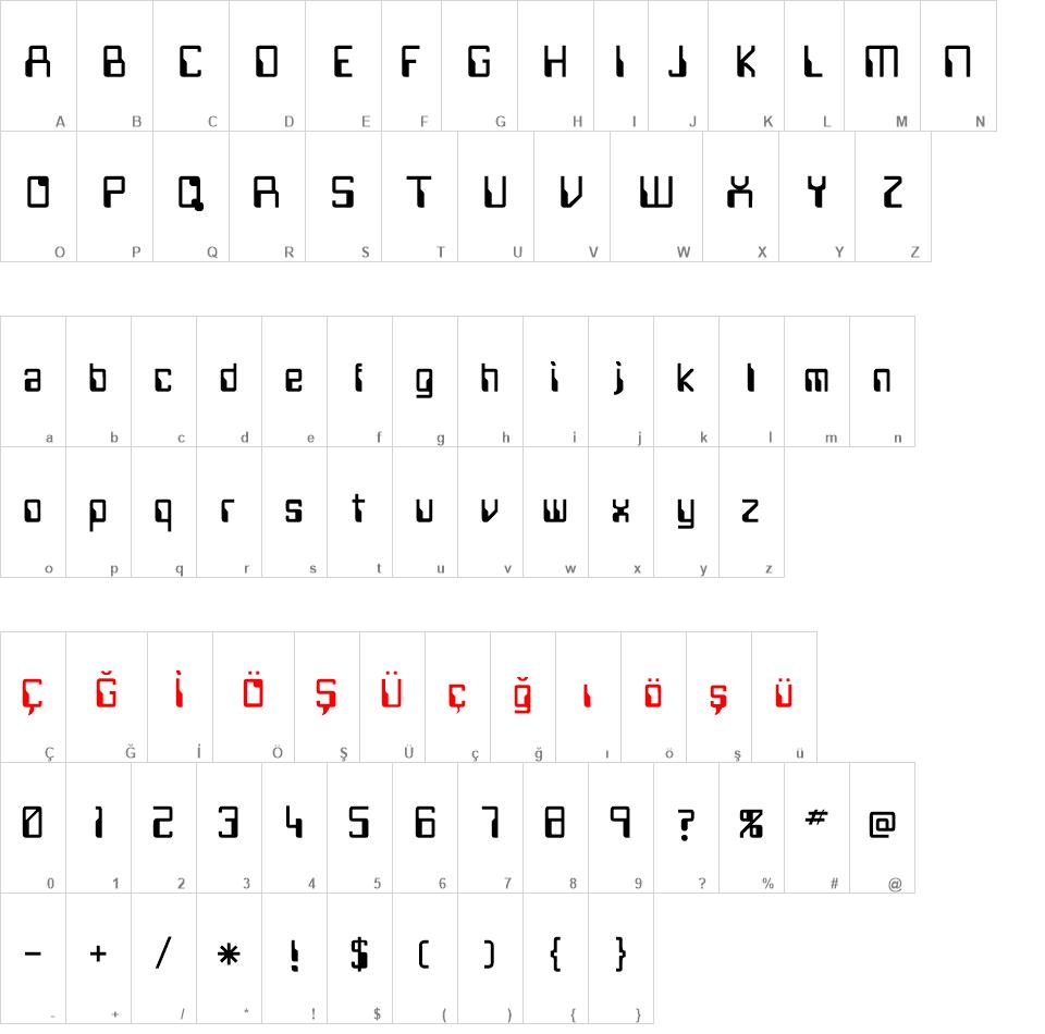 Justov font