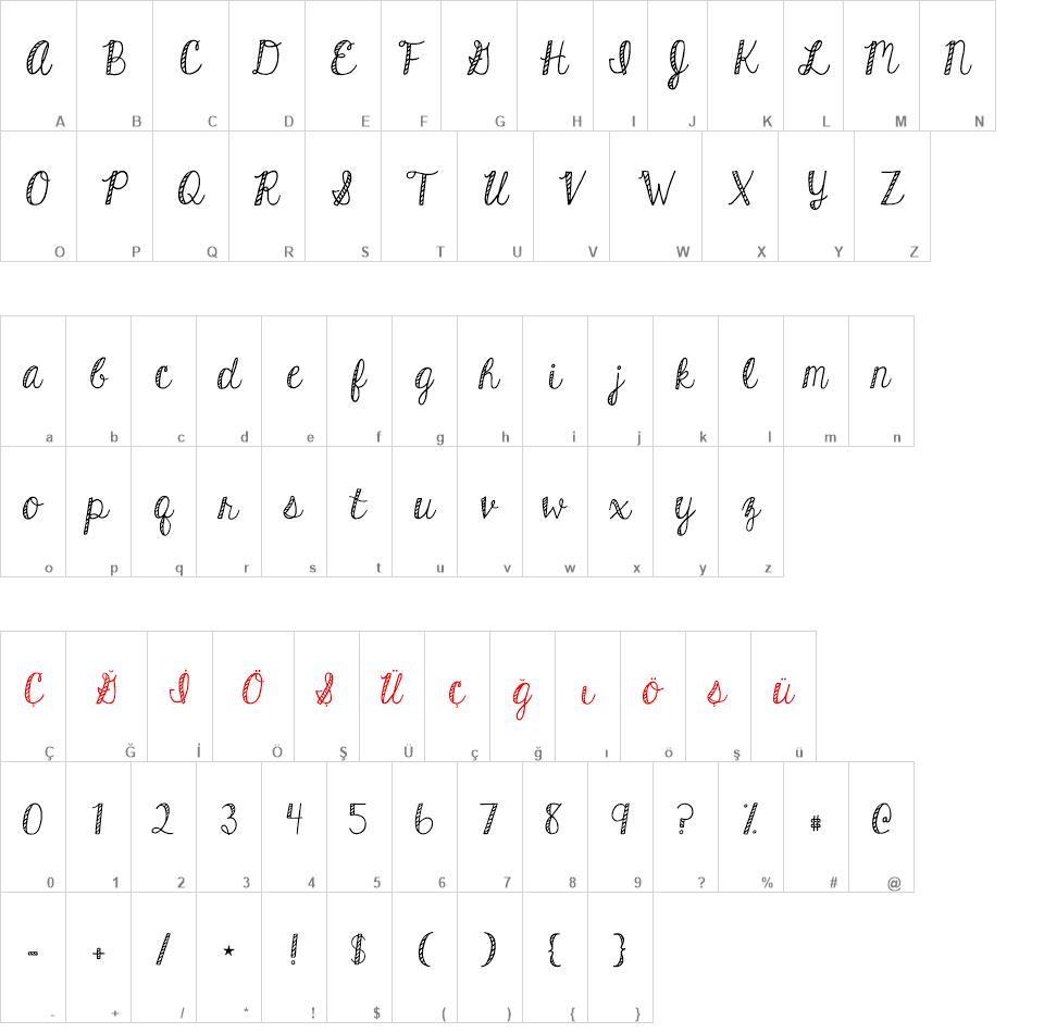 KG Hard Candy font