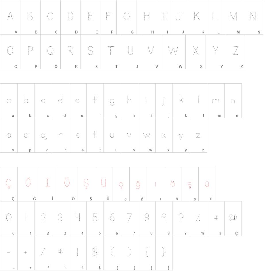 KG Primary Dots font