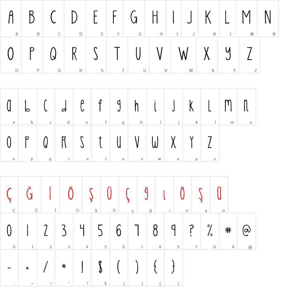 KG Skinny Latte font