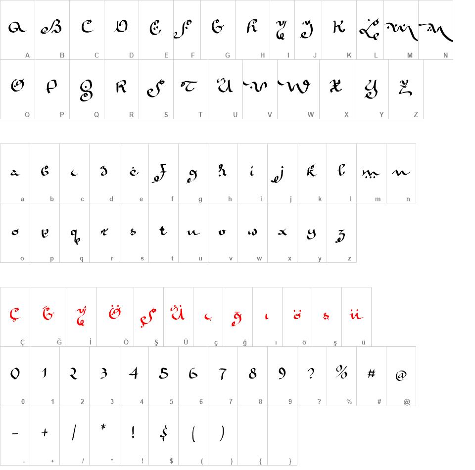 KaraBenNemsi font